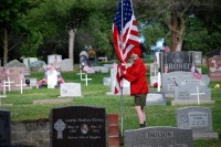 Fair Oaks Cemetery-Avenue of Flags 0072