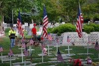 Fair Oaks Cemetery-Avenue of Flags 0073