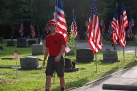 Fair Oaks Cemetery-Avenue of Flags 0078